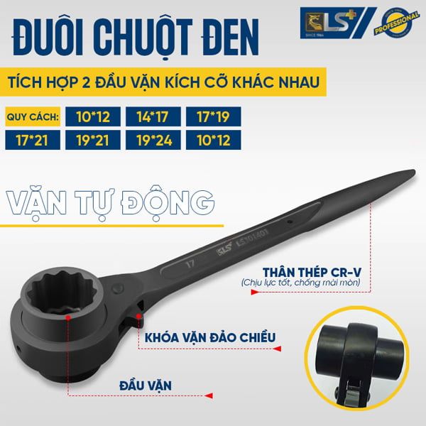  Tuýp đuôi chuột 19x24mm LS101405 