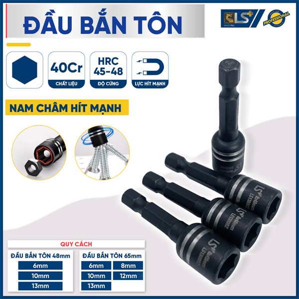  Đầu bắn tôn 13x65mm LS130007 hộp 5 cái 