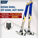  Búa cán Inox cao cấp đầu vuông 13oz LS300602 