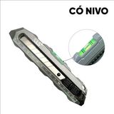  Dao rọc giấy hợp kim nhôm có ống thủy LS600107 