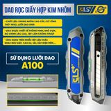  Dao rọc giấy hợp kim nhôm có ống thủy LS600107 