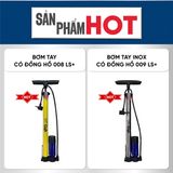  Bơm tay inox có đồng hồ 009 LS900009 