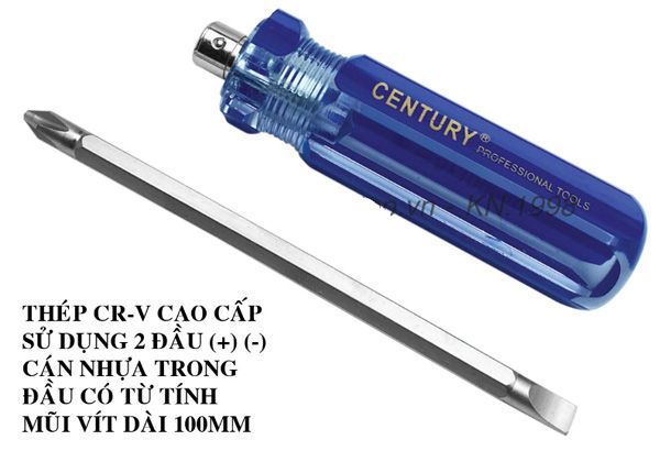  Tua vít cán trong 2 đầu 100mm CENTURY LU-TV2DT-100 