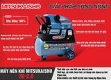  Máy nén khí có dầu 2HP bình 30L Mitsukaisho 30-2.0 
