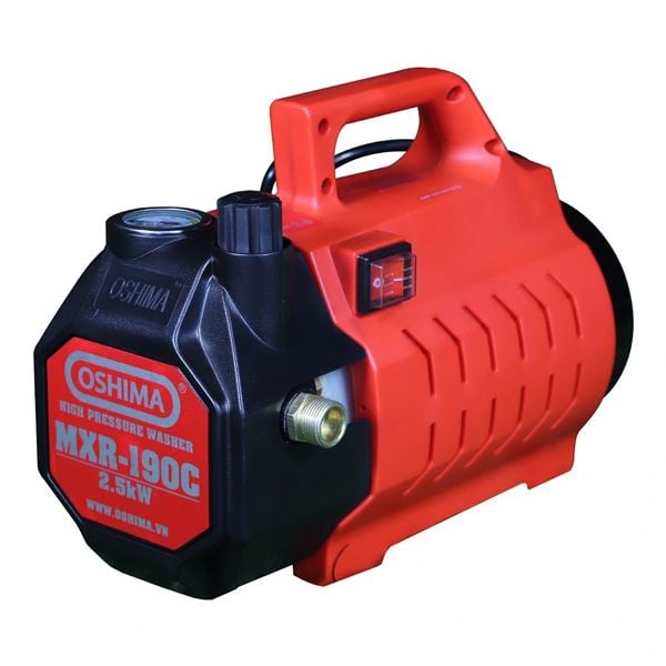  Máy rửa xe cao áp 2.5KW màu đỏ Oshima MXR190C 