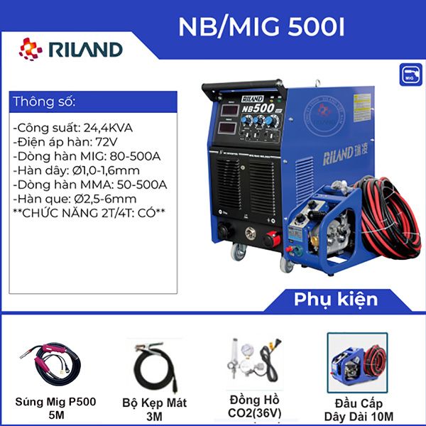  Máy hàn MIG Riland NB 500I 