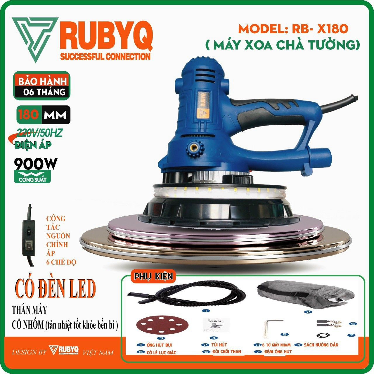  Máy chà tường RUBYQ RB-X180 