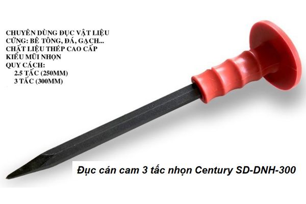 Đục cán cam 3 tấc nhọn CENTURY SD-DNH-300 
