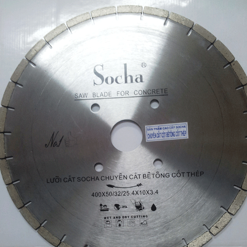  Đĩa cắt bê tông Socha 400x50x10x3.4mm 