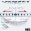 Thước dán số đo từ giữa sang hai bên 5m x 13mm KDS STC13-05