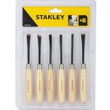  Bộ đục gỗ cầm tay 1/4inch 6 cây Stanley STHT16120-8 