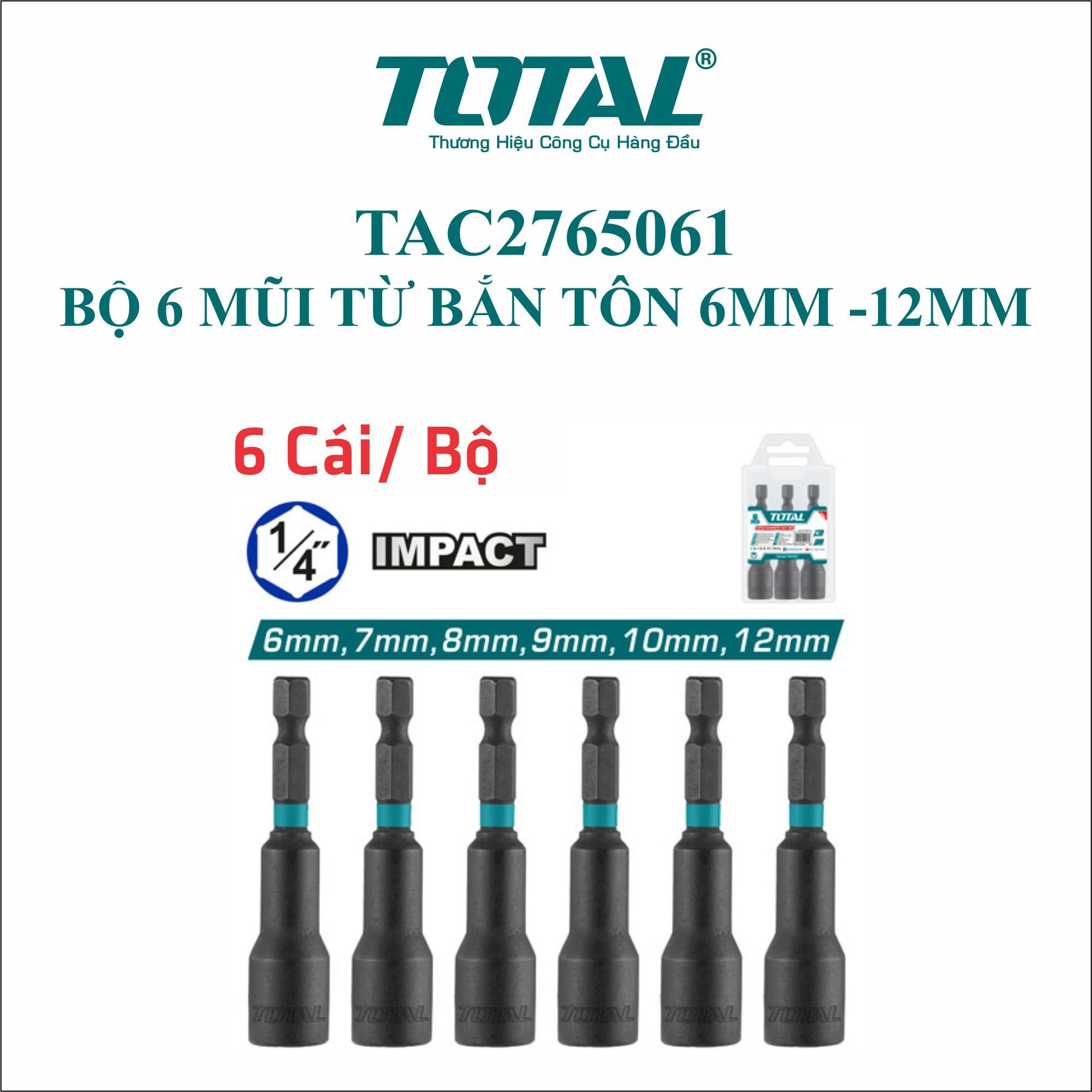  Bộ 6 mũi từ bắn tôn 6mm -12mm Total TAC2765061 