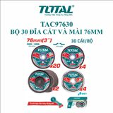  Bộ 30 đĩa cắt và mài 76mm Total TAC97630 