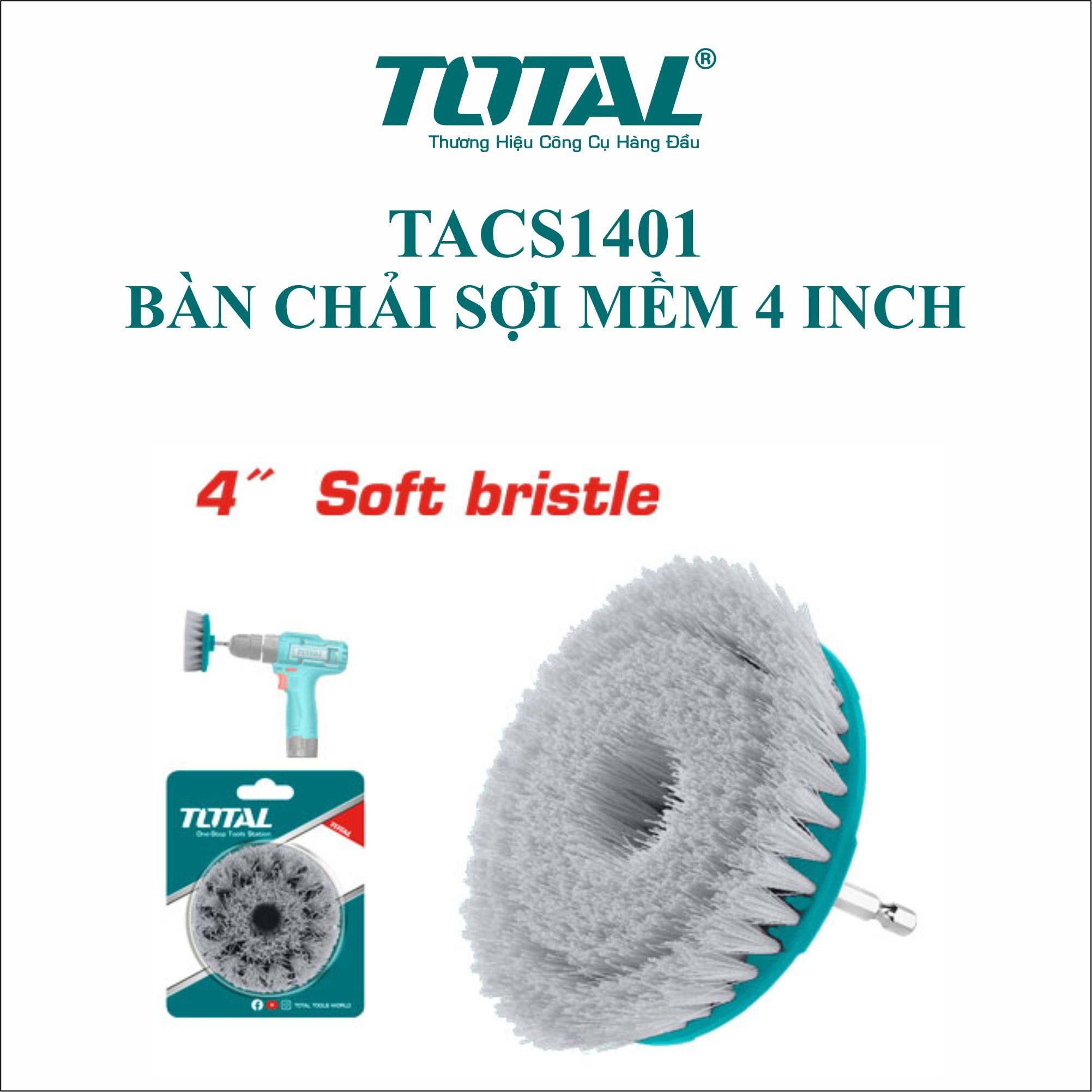  Bàn chải sợi mềm 4 inch Total TACS1401 