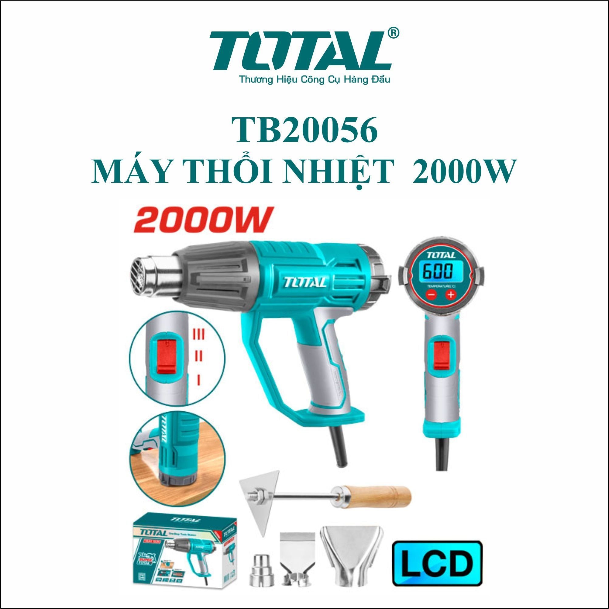  Máy khò hơi nóng Total TB20056 