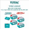 Bộ 4 pin và 1 sạc đôi P20S 20Vx5.0Ah Total TFBCLI20245