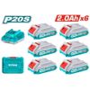  Bộ 6 pin và 1 sạc P20S Total TFBCLI2062 