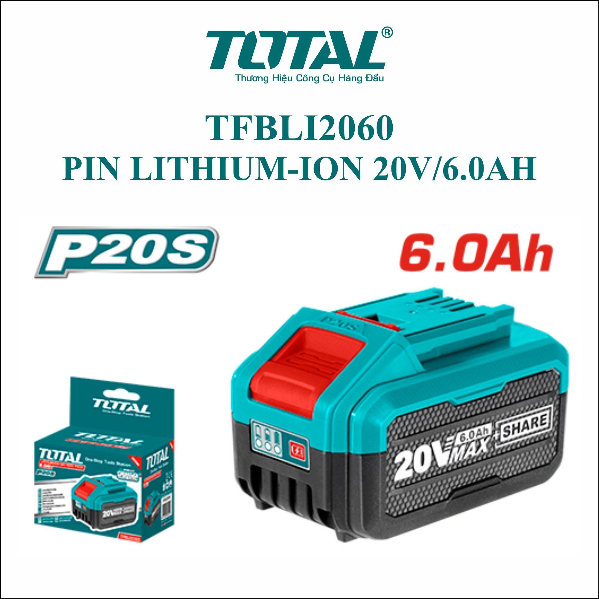 Pin Total 20Vx6.0Ah Total TFBLI2060 