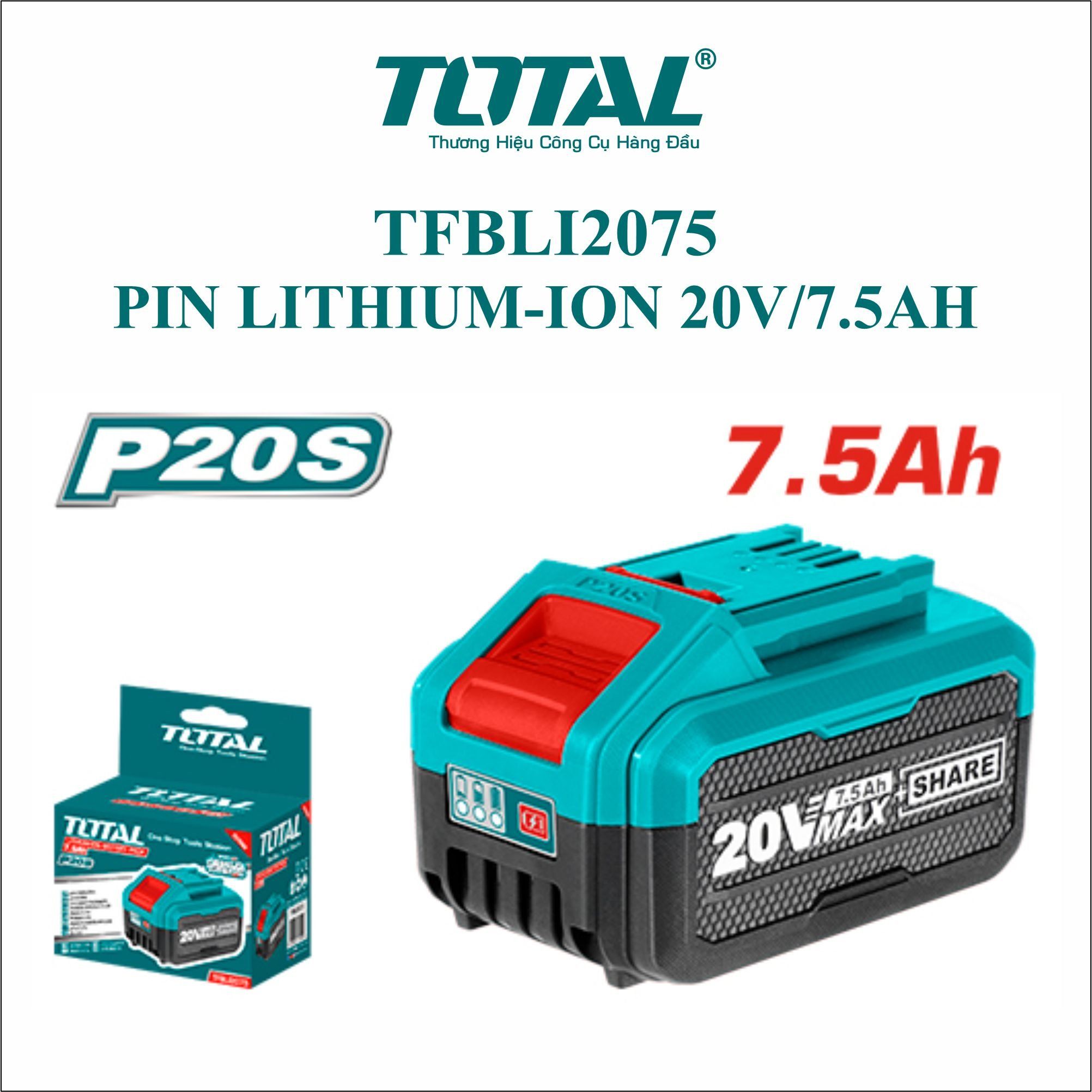  Pin Total 20Vx7.5Ah Total TFBLI2075 