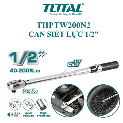  Cần siết lực  1/2 Inch Total THPTW200N2 