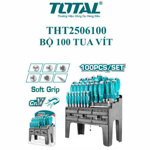  Bộ 100 tua vít Total THT2506100 