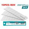  Bộ 10 lưỡi dao 25x127mm Total THT5192501 