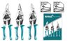  Bộ kéo cắt tôn mũi nhọn 3 chi tiết 10 Inch/ 250mm Total THT520106K 
