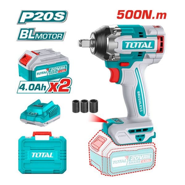  Máy vặn bu lông dùng pin 20V Total TIWLI2050 