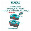 Bộ 2 thùng đựng đồ nghề Total 14 và 17 inch khóa nhựa Total TPBXK0021