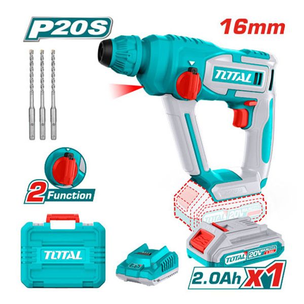  Máy khoan bê tông dùng pin 20V Total TRHLI201681 