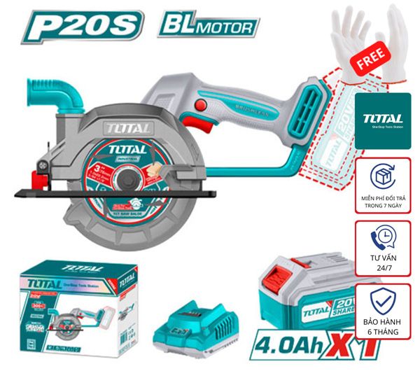  Máy cưa đĩa dùng pin 20V Total TSLI14021 