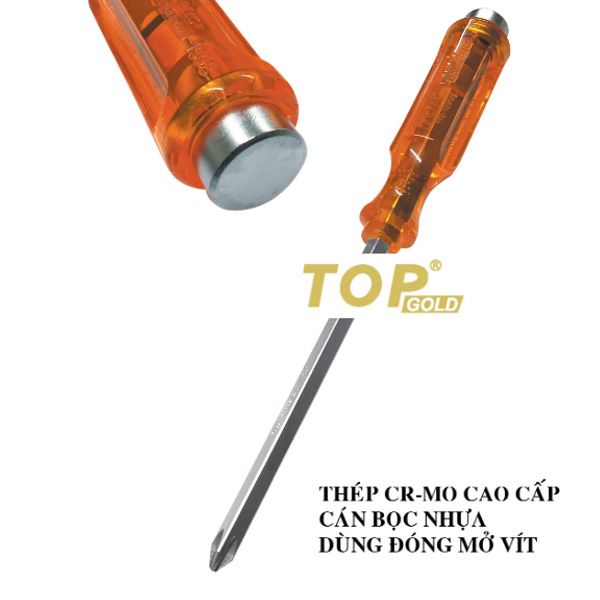  Tua vít đóng bake cao cấp 8x200mm TOP GOLD VND-82002 