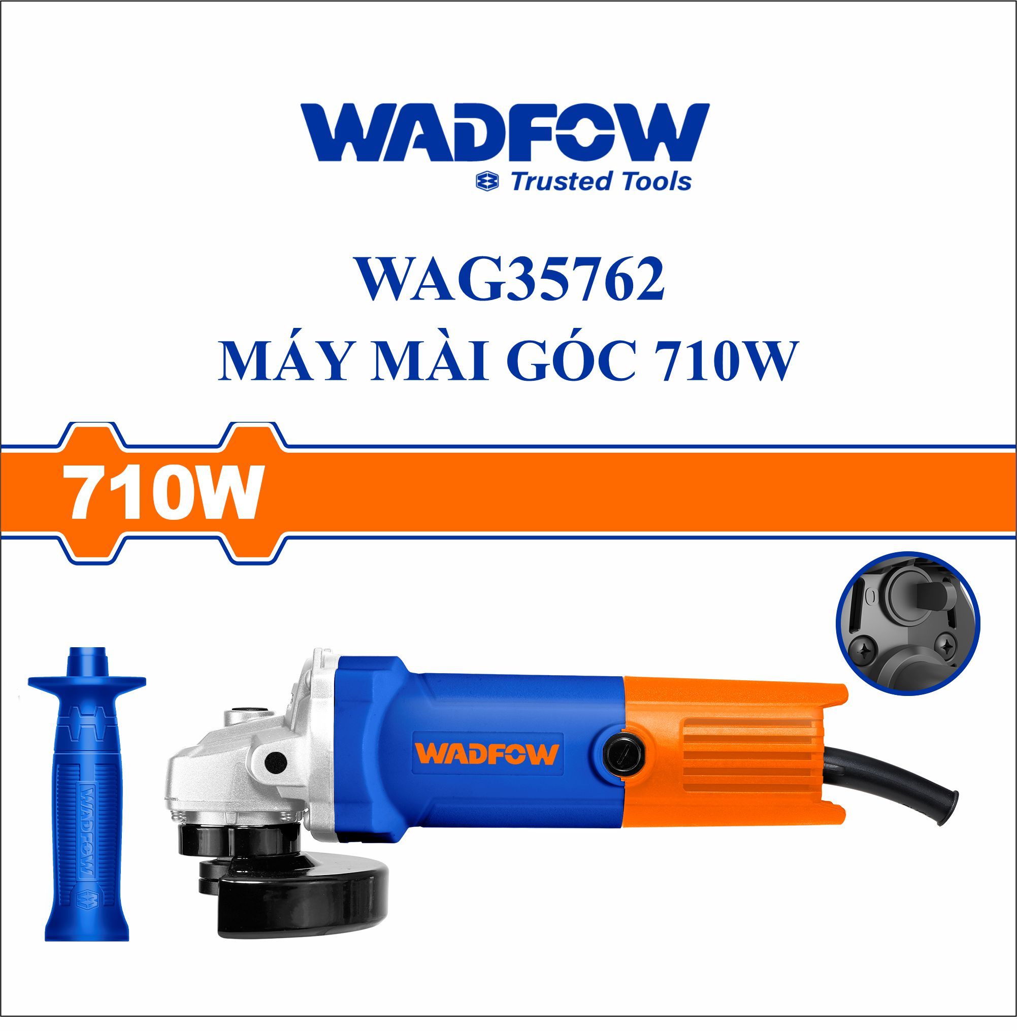  Máy mài góc 710W WADFOW WAG35762 