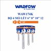 Bộ 4 mỏ lết 6 Inch 8 Inch 10 Inch 12 Inch WADFOW WAW174K