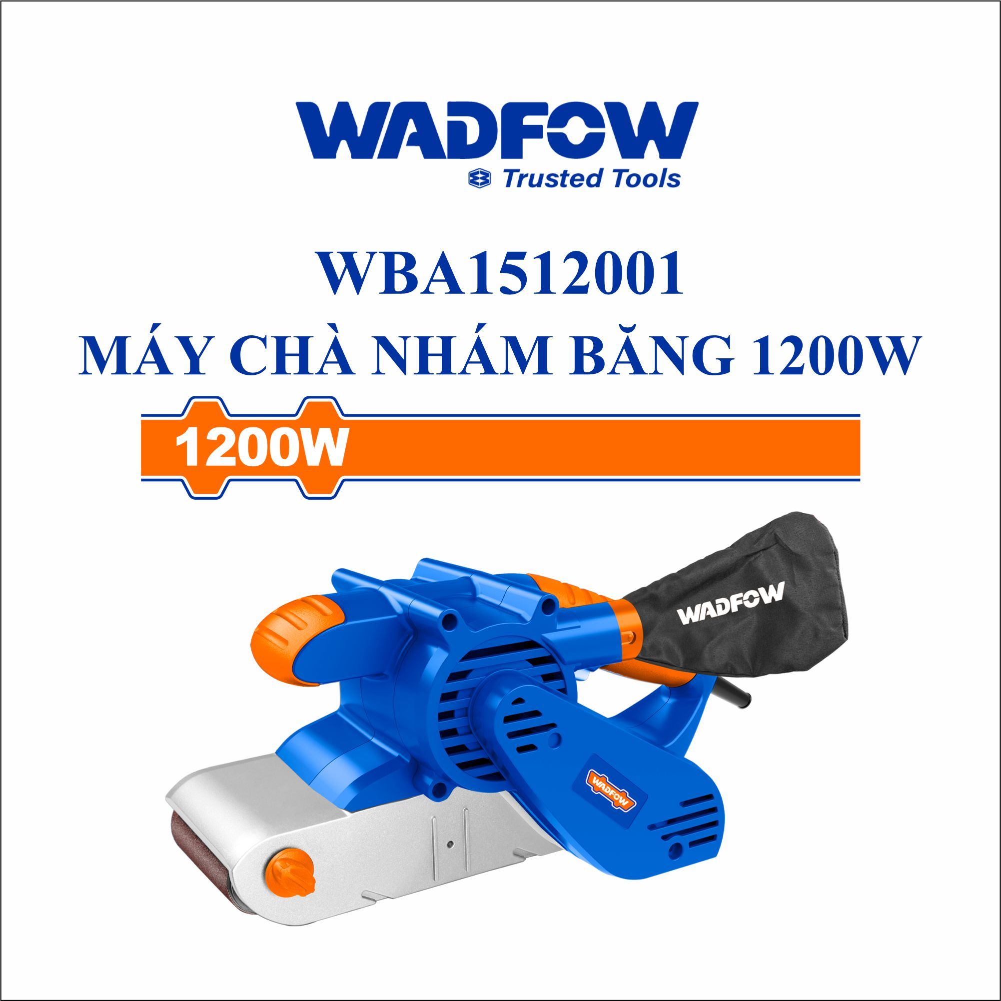  Máy chà nhám băng 1200W WADFOW WBA1512001 