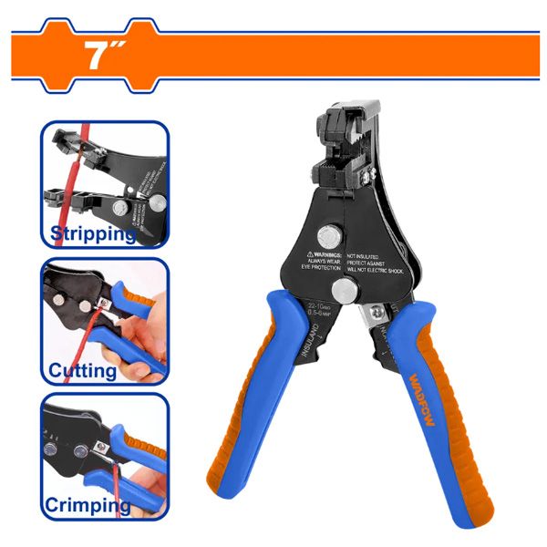  Kìm tuốt dây điện tự động 7 inch WADFOW WBQ9601 