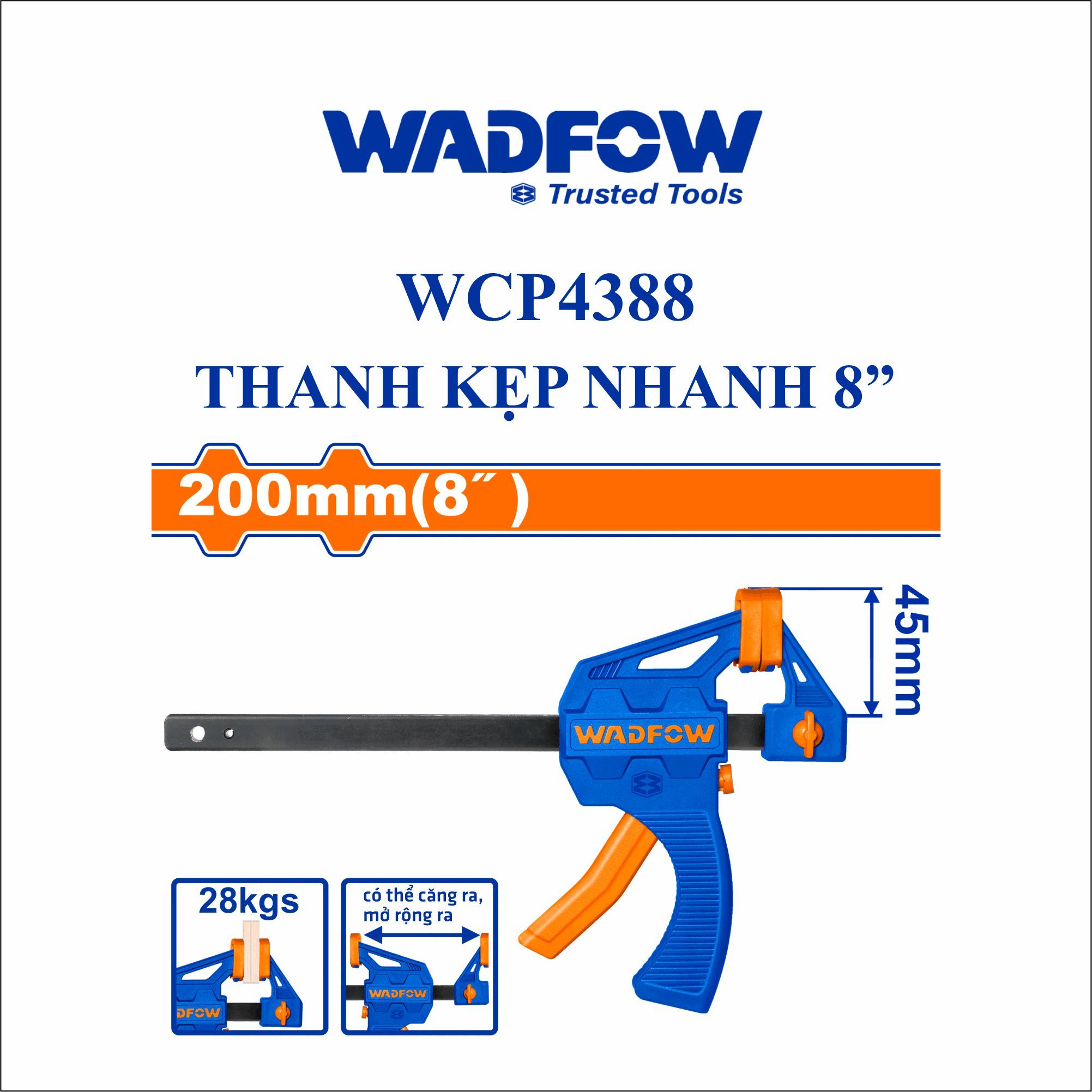  Thanh kẹp nhanh 8 Inch WADFOW WCP4388 