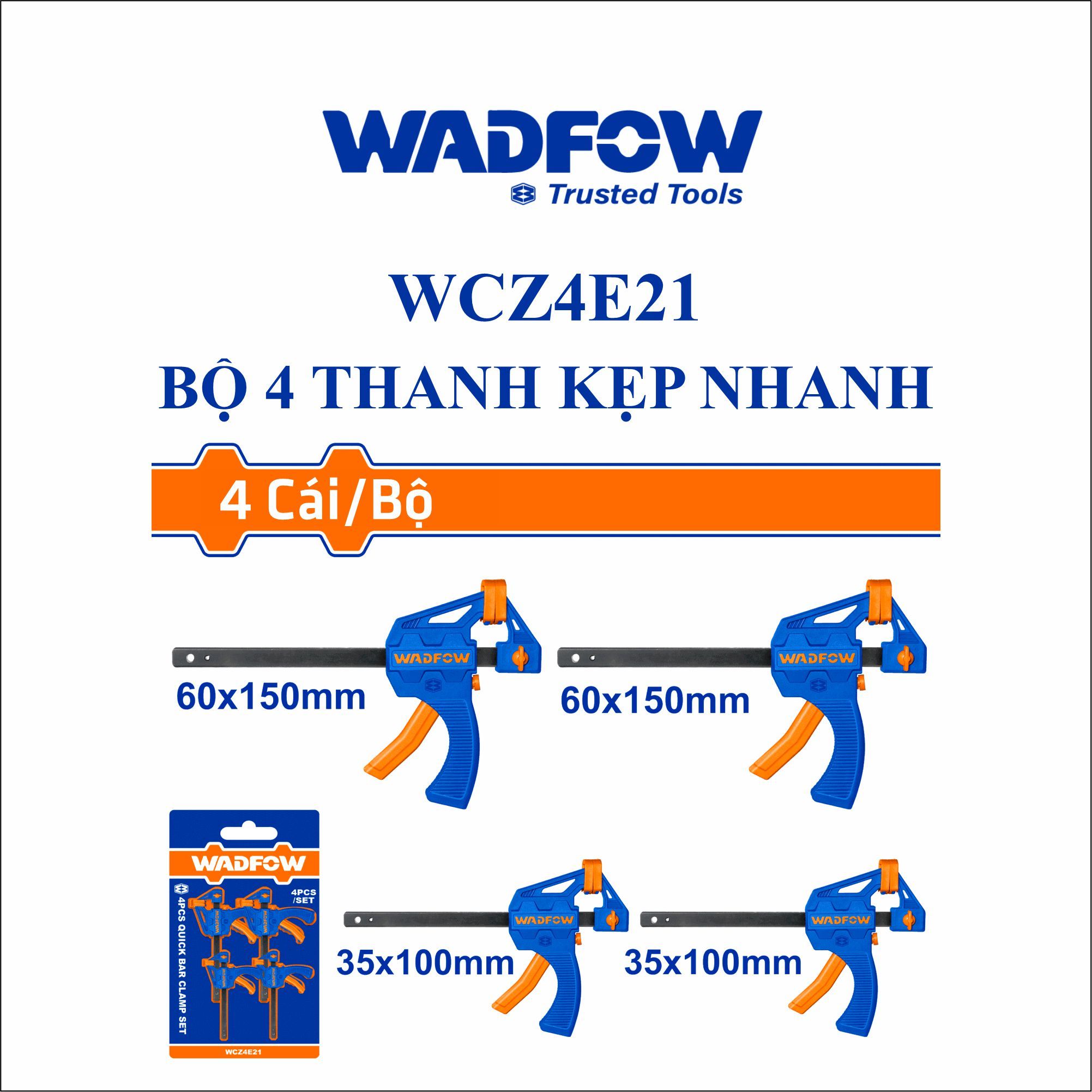  Bộ 4 thanh kẹp nhanh  WADFOW WCZ4E21 