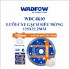 Đĩa cắt gạch siêu mỏng 125x22.2mm WADFOW WDC4K03