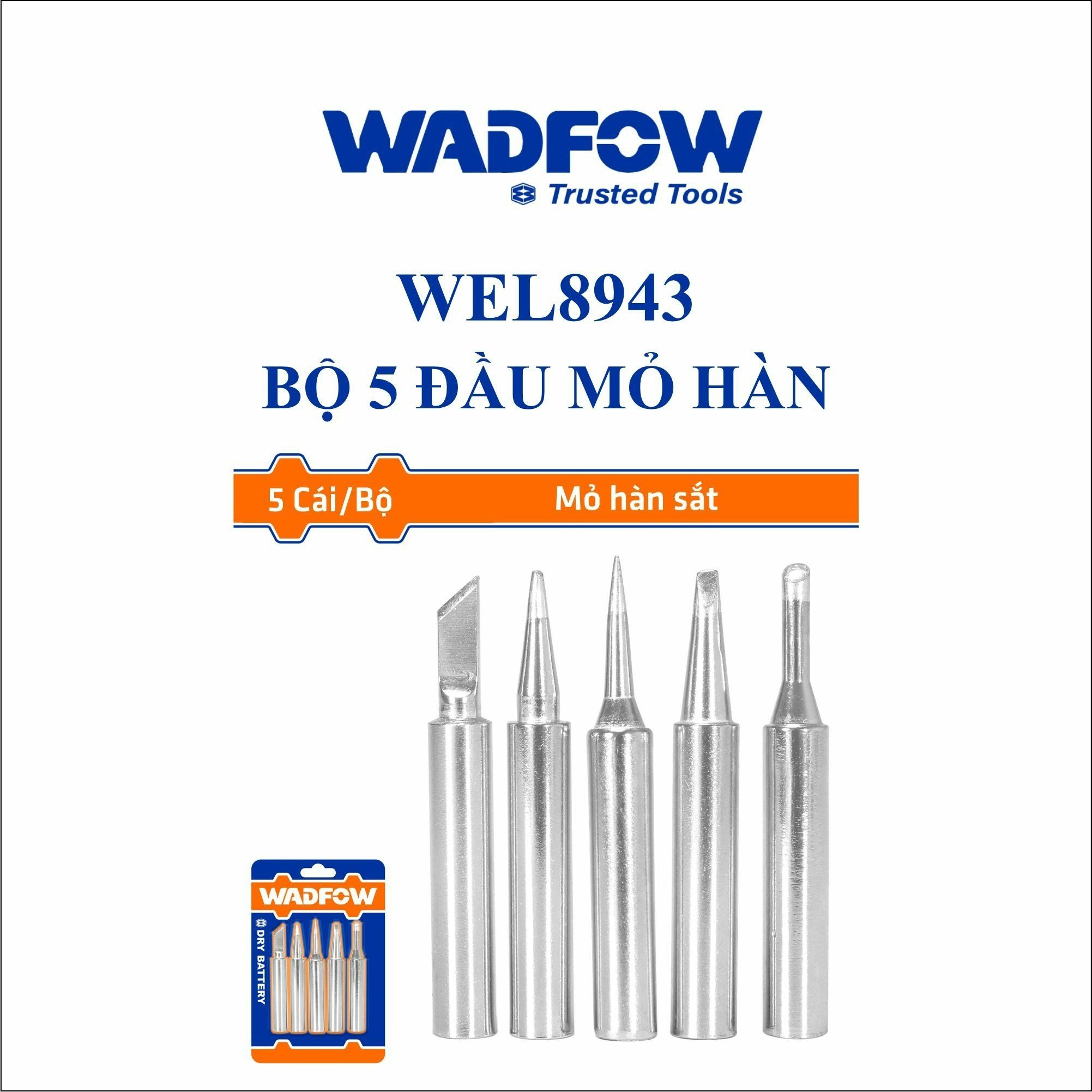  Bộ 5 đầu mỏ hàn WADFOW WEL8943 