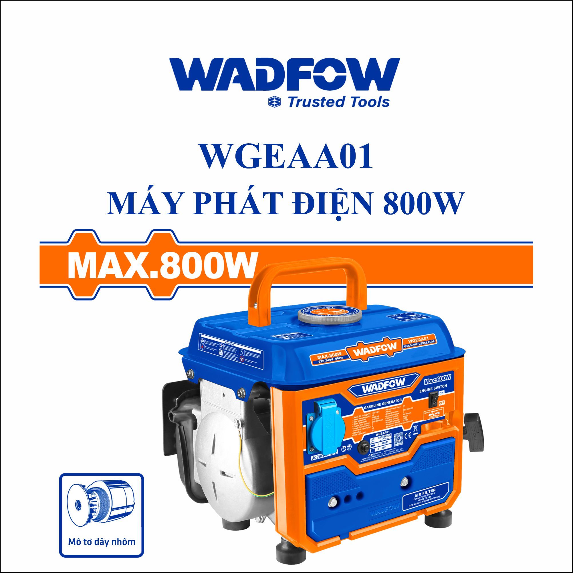  Máy phát điện 800W WADFOW WGEAA01 