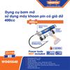 Súng bơm mỡ dùng máy khoan pin có giá đỡ 400cc WADFOW WGG5540