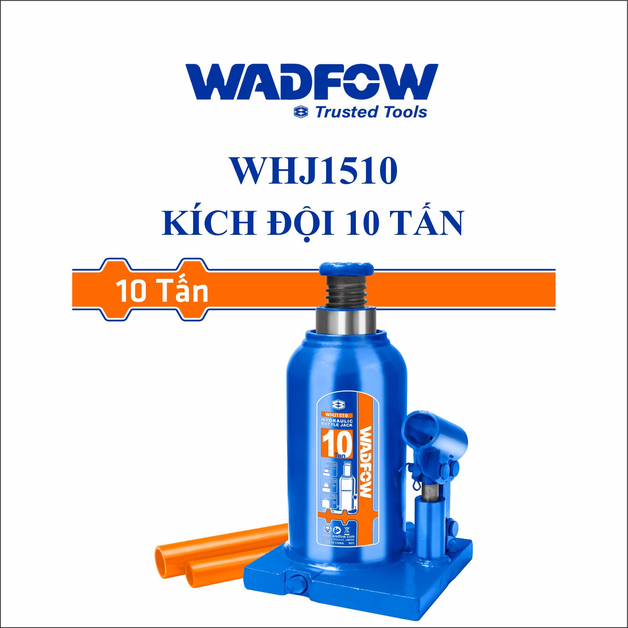  Con đội thủy lực 10 tấn WADFOW WHJ1510 