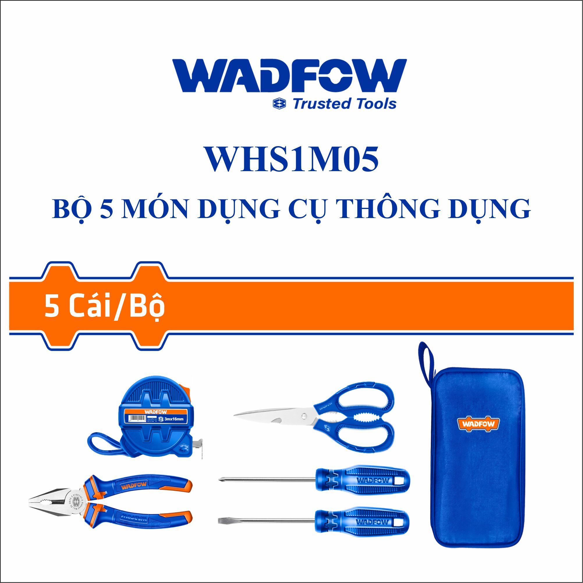  Bộ 5 món dụng cụ thông dụng WADFOW WHS1M05 