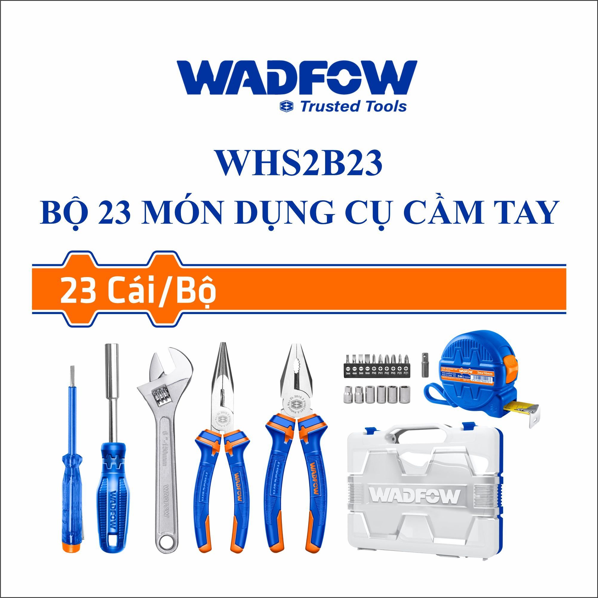  Bộ 23 món dụng cụ cầm tay  WADFOW WHS2B23 