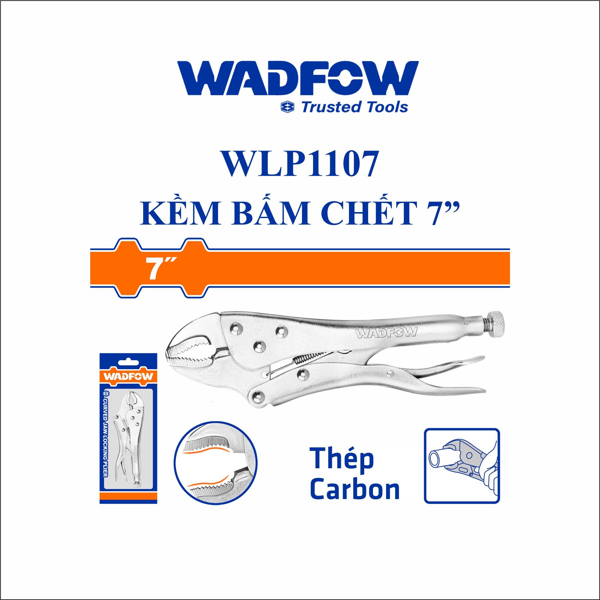  Kìm bấm chết 7 Inch WADFOW WLP1107 