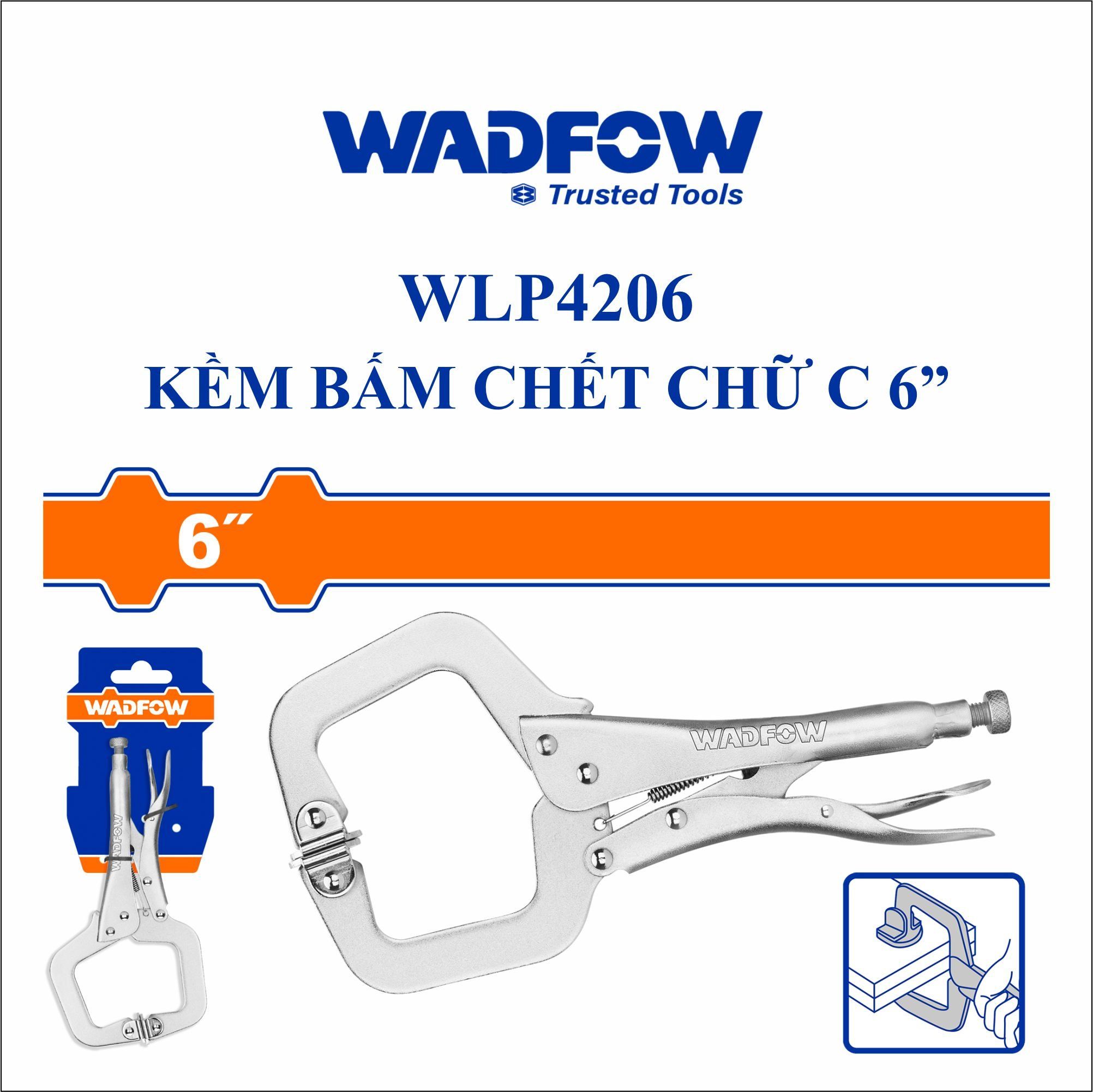  Kìm bấm chết chữ C 6 Inch WADFOW WLP4206 
