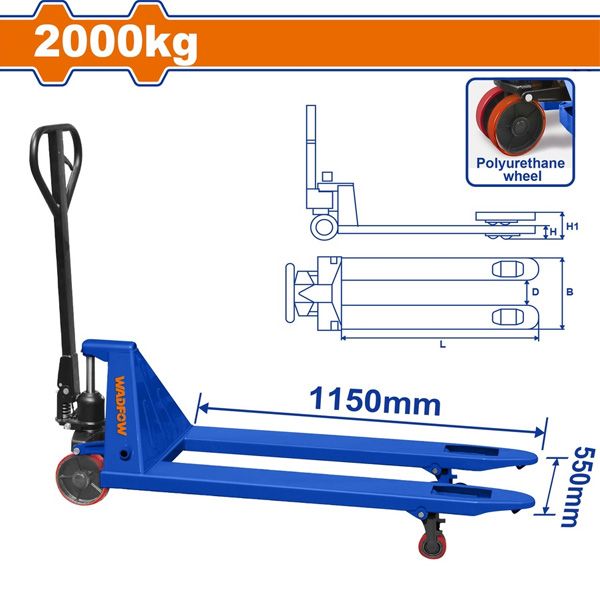  Xe nâng tay 2 tấn WADFOW WNH1R20 