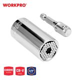  Bộ đầu tuýp 3/8 Inch đa năng ra 7-19mm Workpro WP202517 