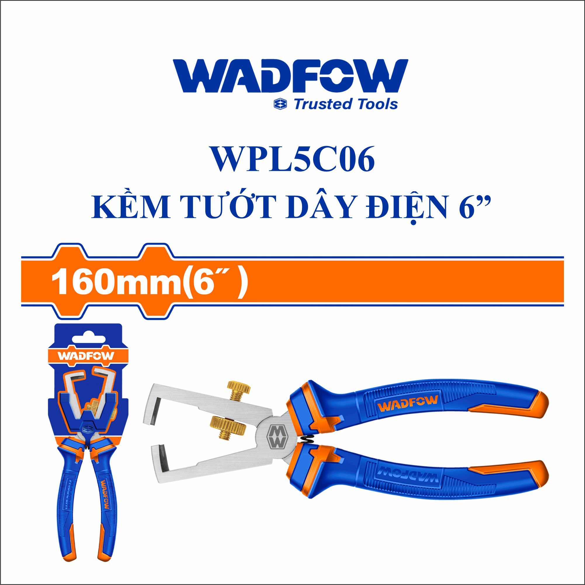  Kìm tuốt dây điện 6 Inch WADFOW WPL5C06 